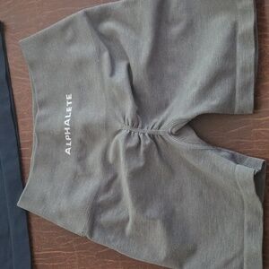 Alphalete Charcoal High-Rise Shorts